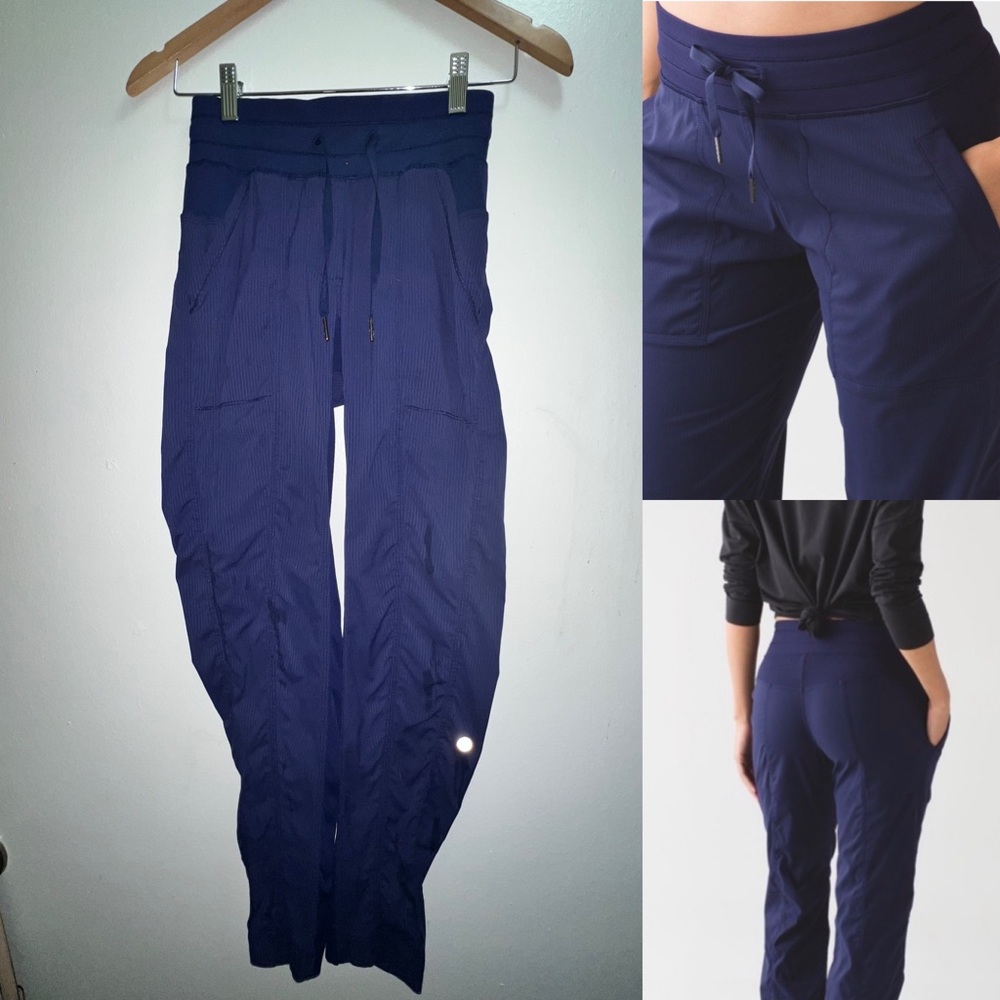 navy lululemon dance studio pant